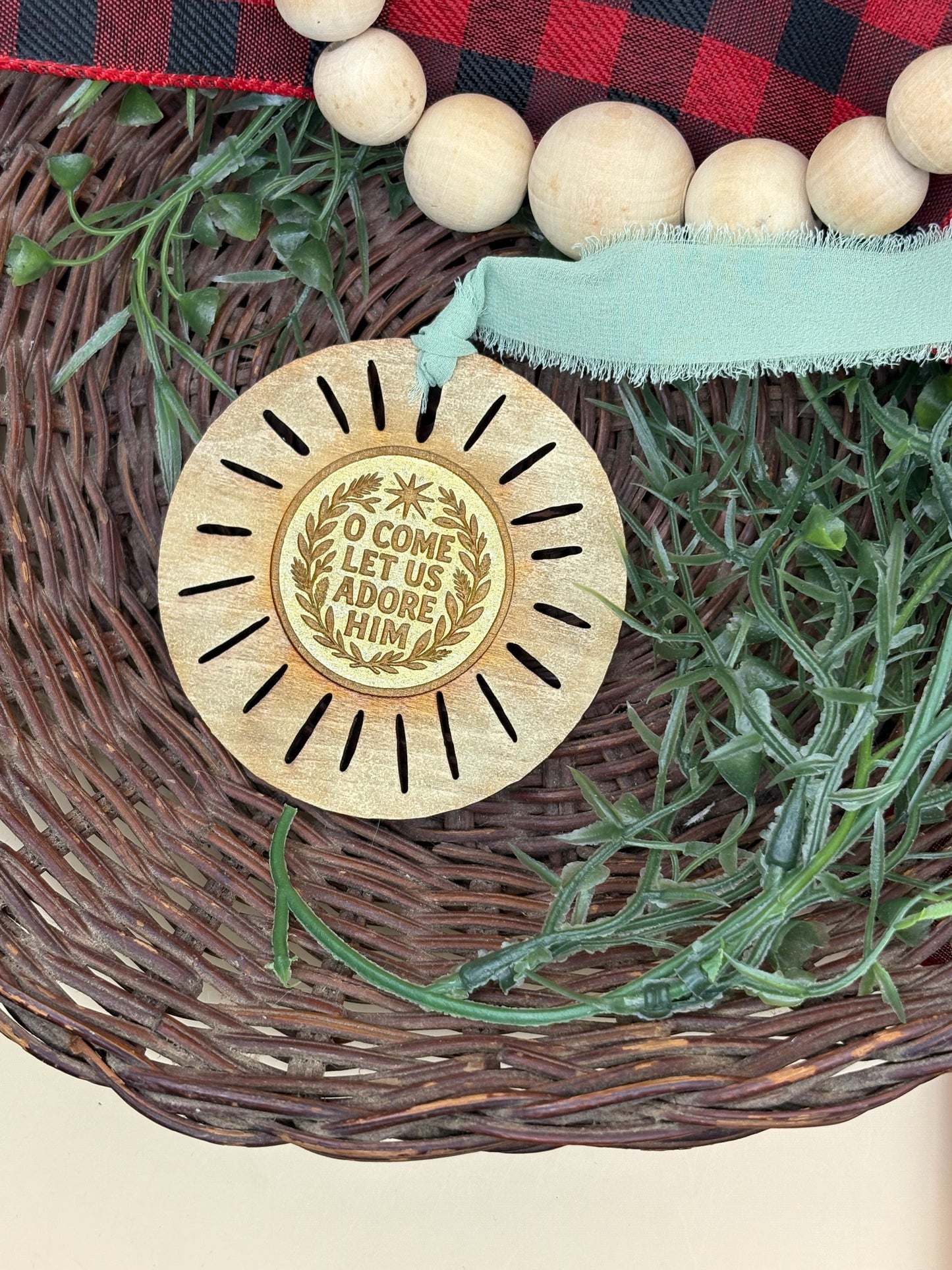 Boho Circle Faith Inspired Ornaments
