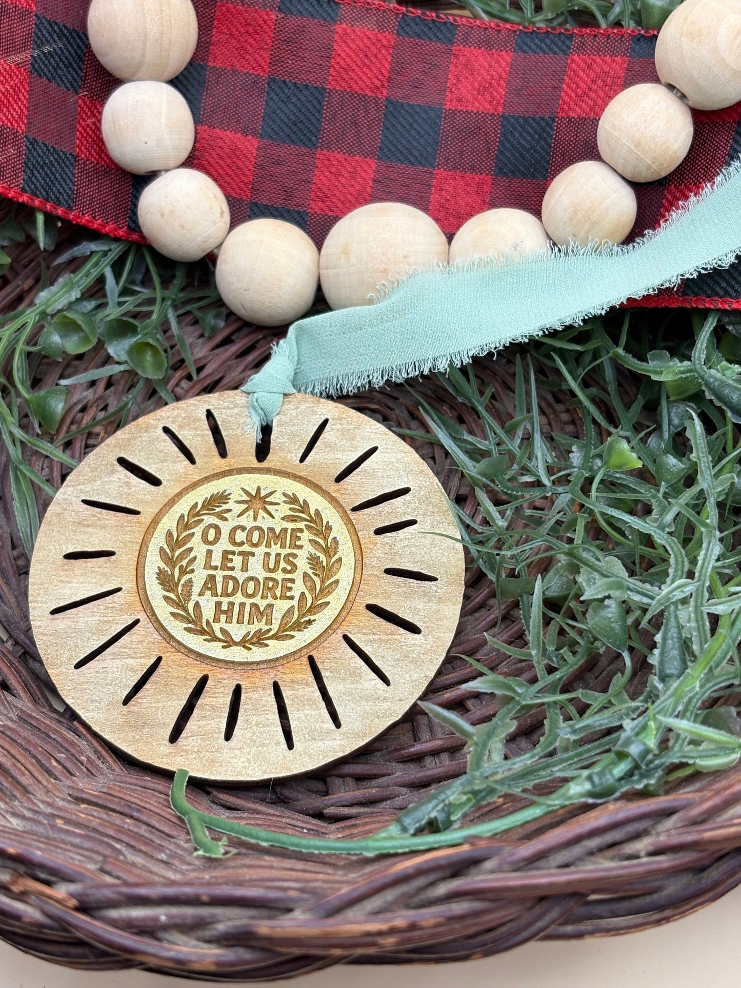 Boho Circle Faith Inspired Ornaments