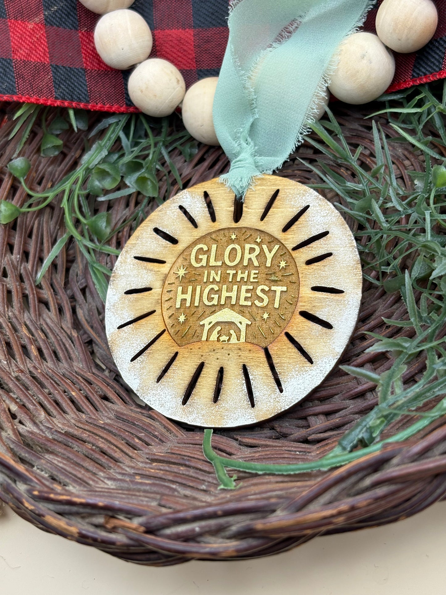 Boho Circle Faith Inspired Ornaments