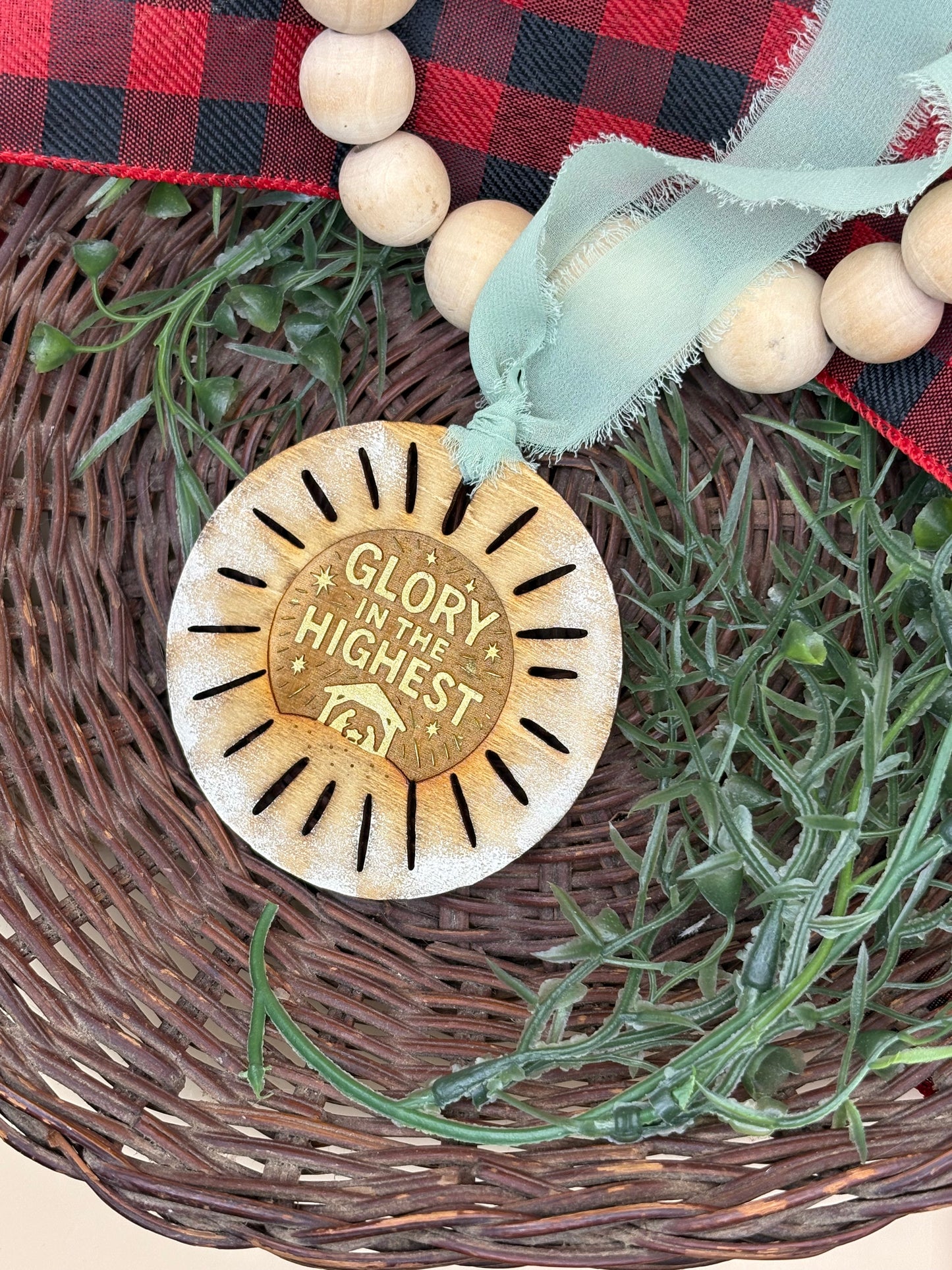 Boho Circle Faith Inspired Ornaments