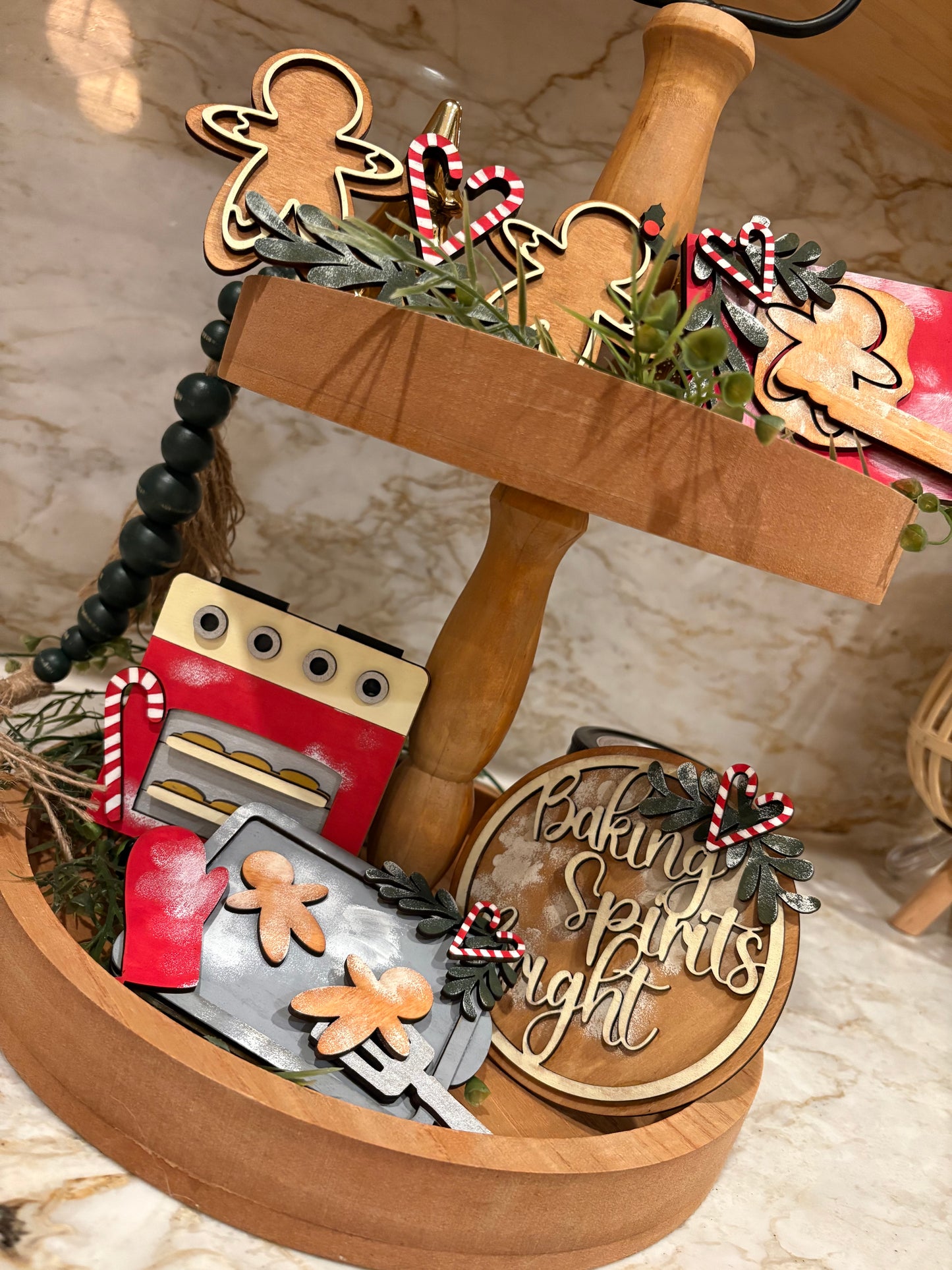 Baking Spirits Bright Tiered Tray Decor Set