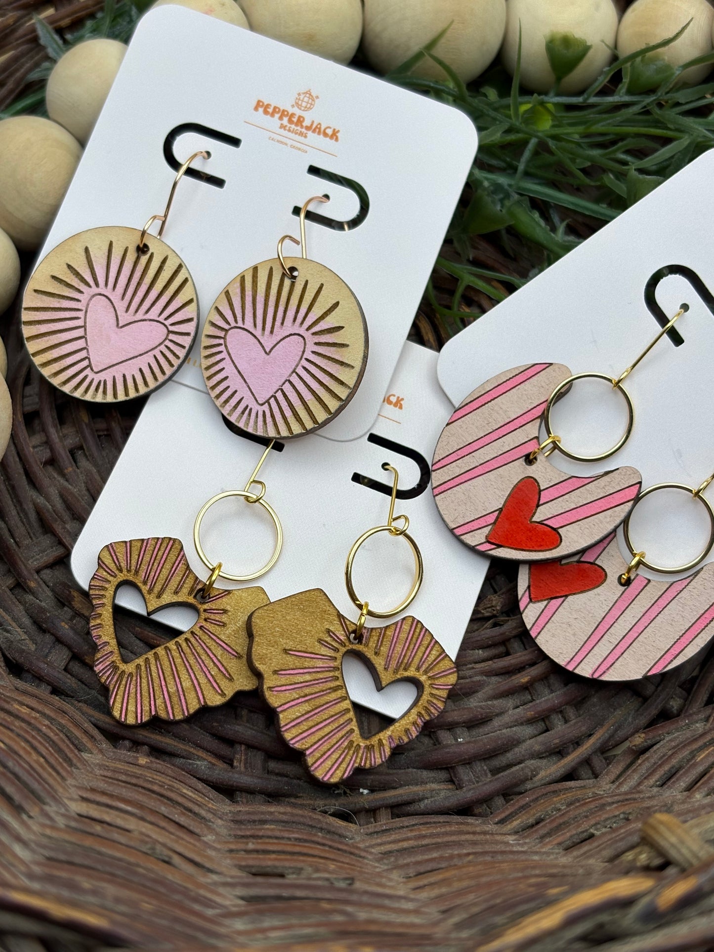 Valentine's Day Hearts Earrings