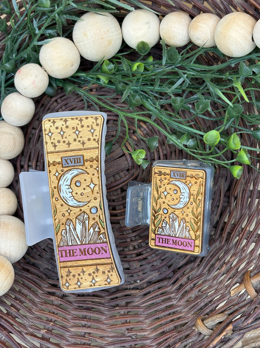 The Moon Tarot Card Hair/Claw Clip