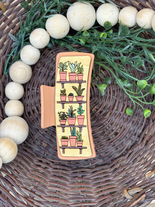 House Plants Hair/Claw Clip