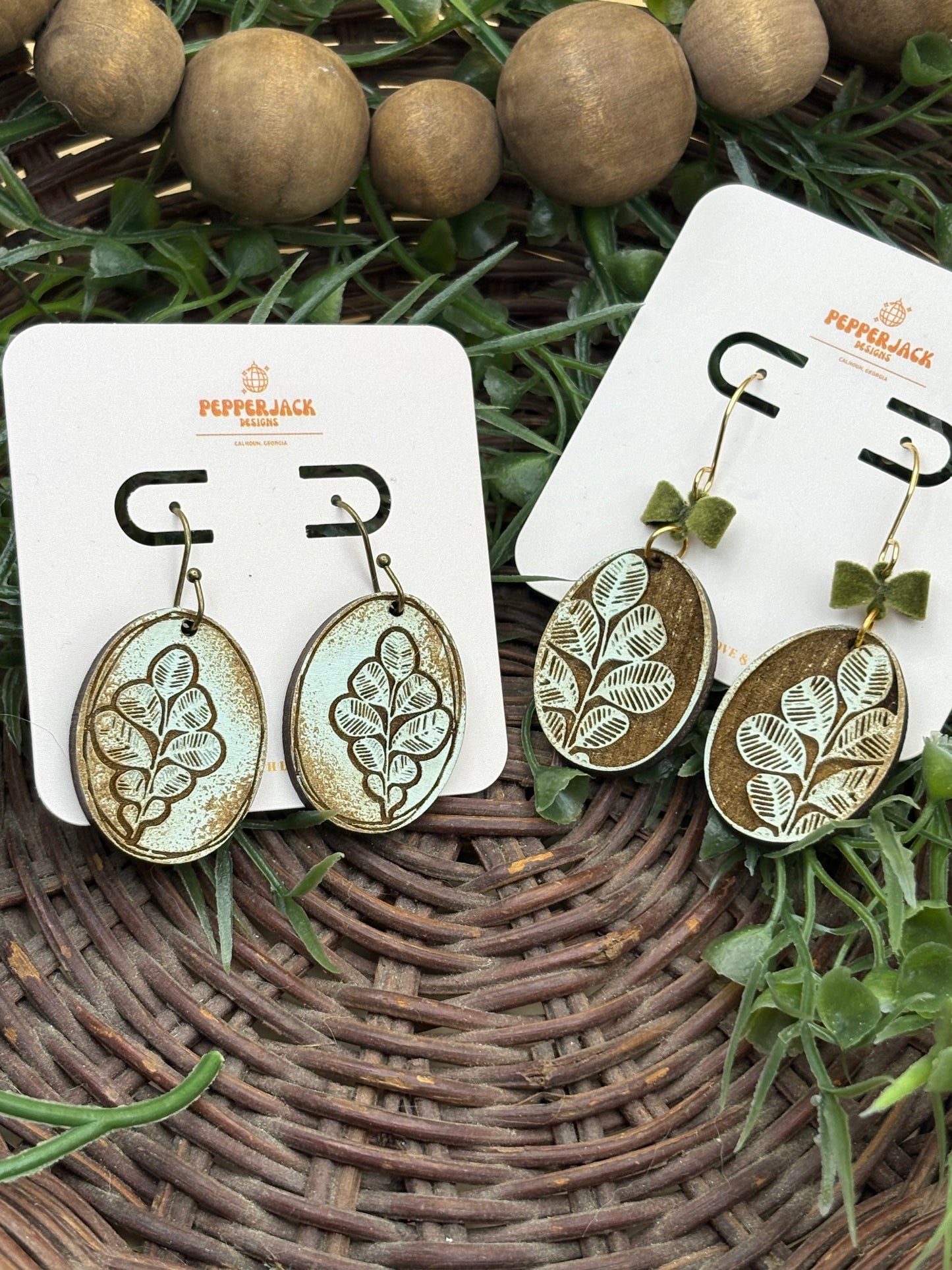 Boho Eucalyptus Earrings