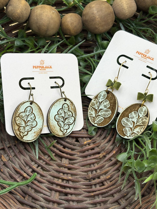 Boho Eucalyptus Earrings