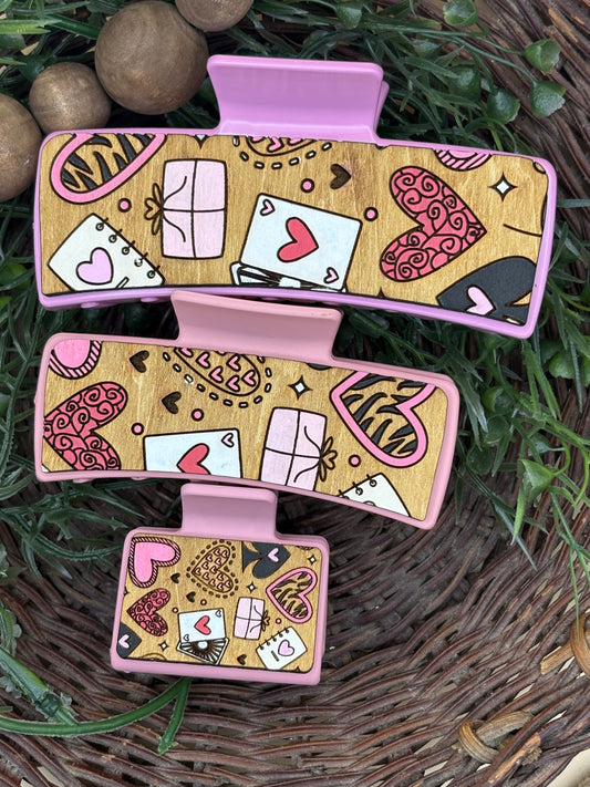 Valentine's Day Hair/Claw Clips