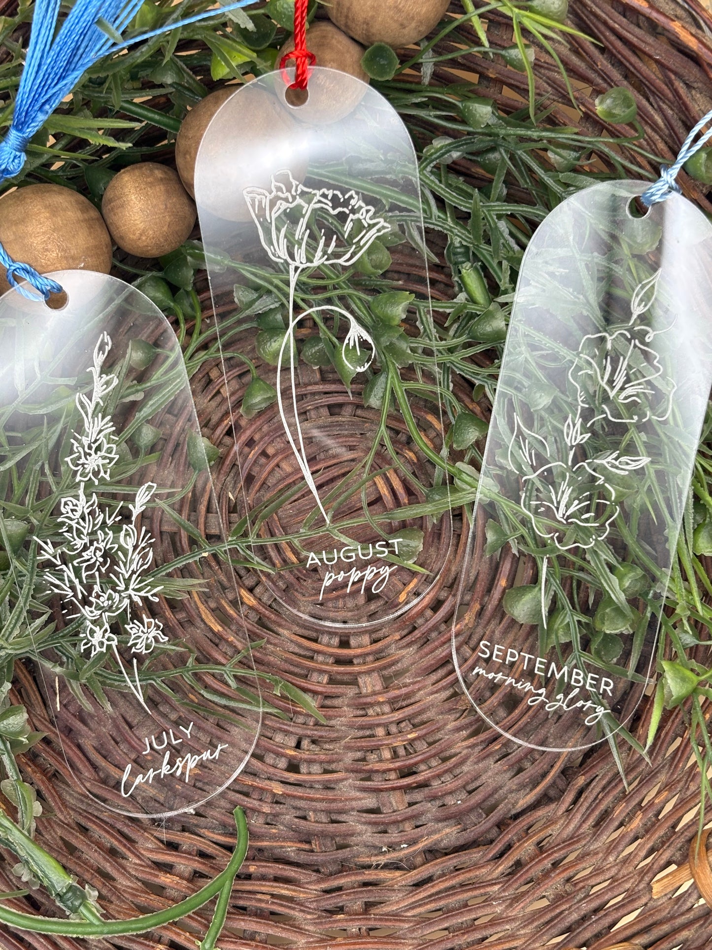 Birth Month Flower Bookmarks