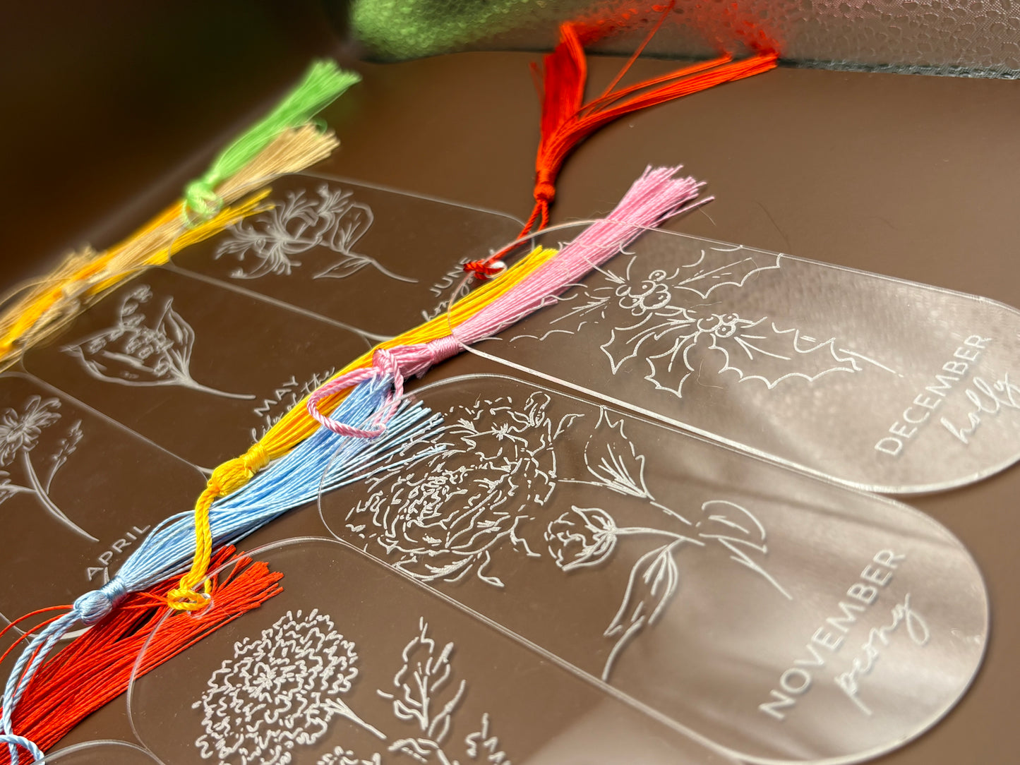 Birth Month Flower Bookmarks