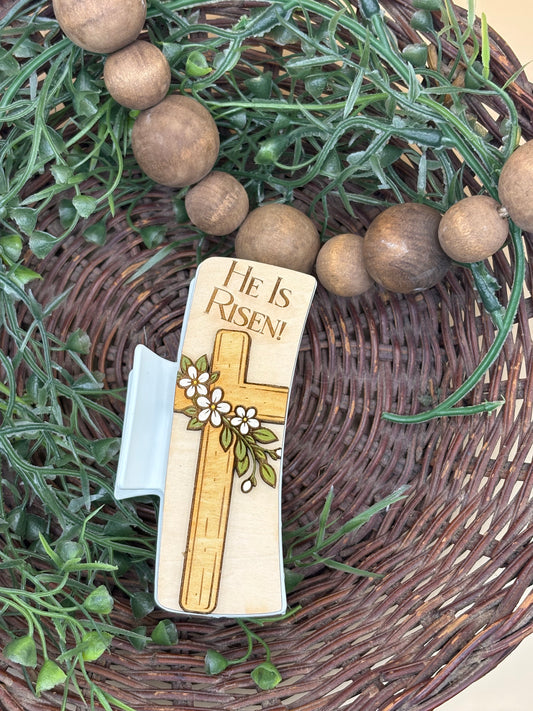 He Is Risen Hair/Claw Clip