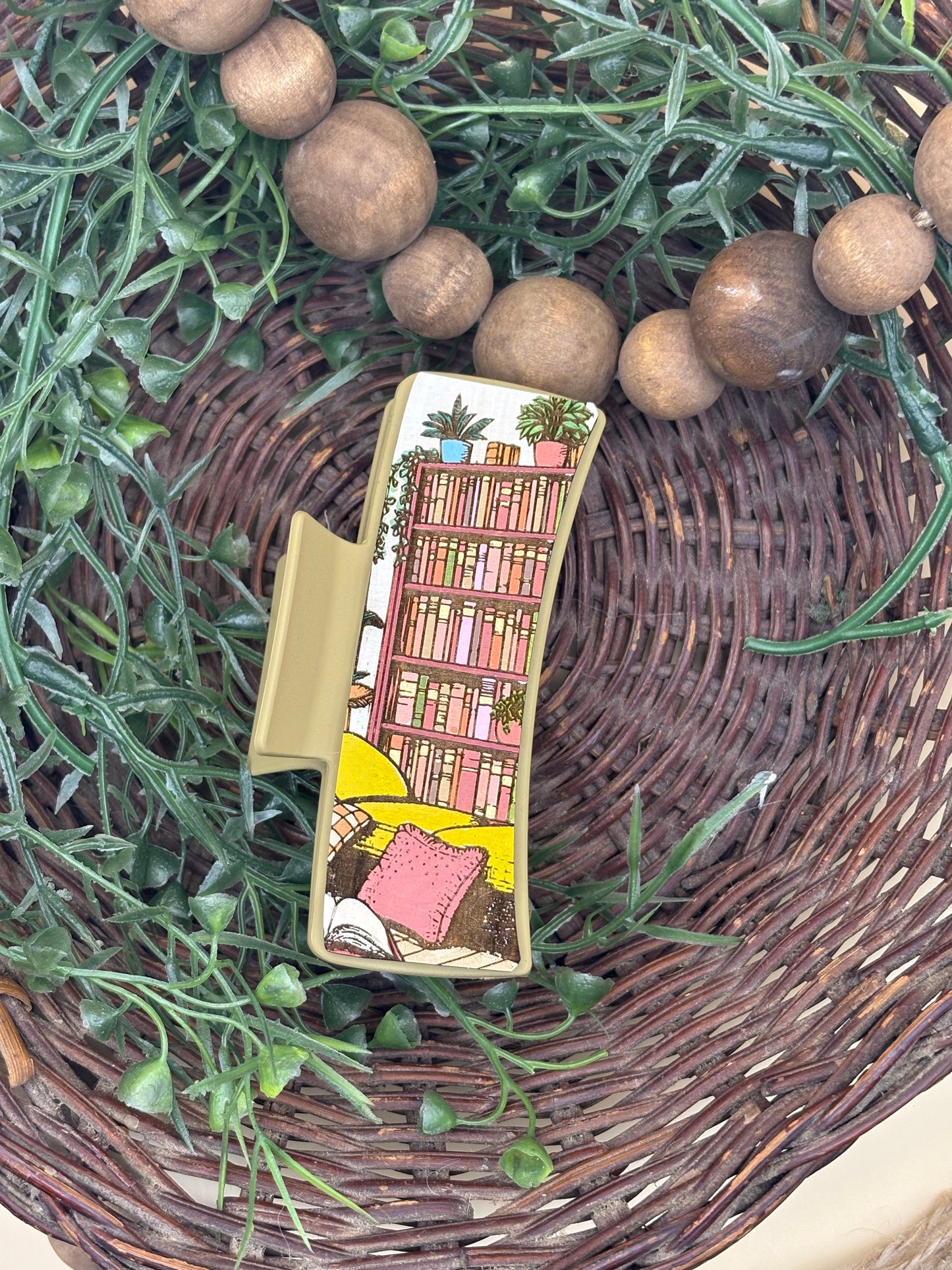 Book Nook Hair/Claw Clip