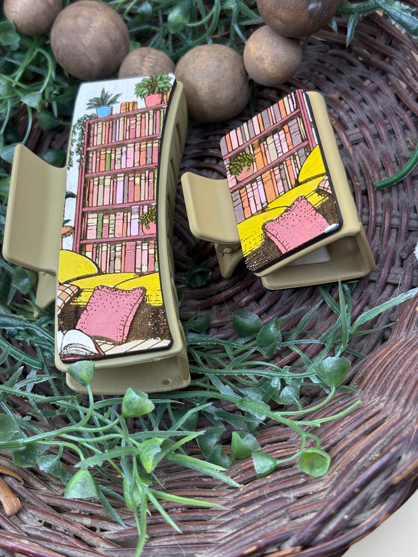 Book Nook Hair/Claw Clip