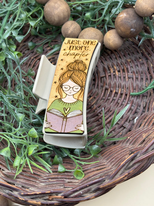 Just One More Chapter Hair/Claw Clip