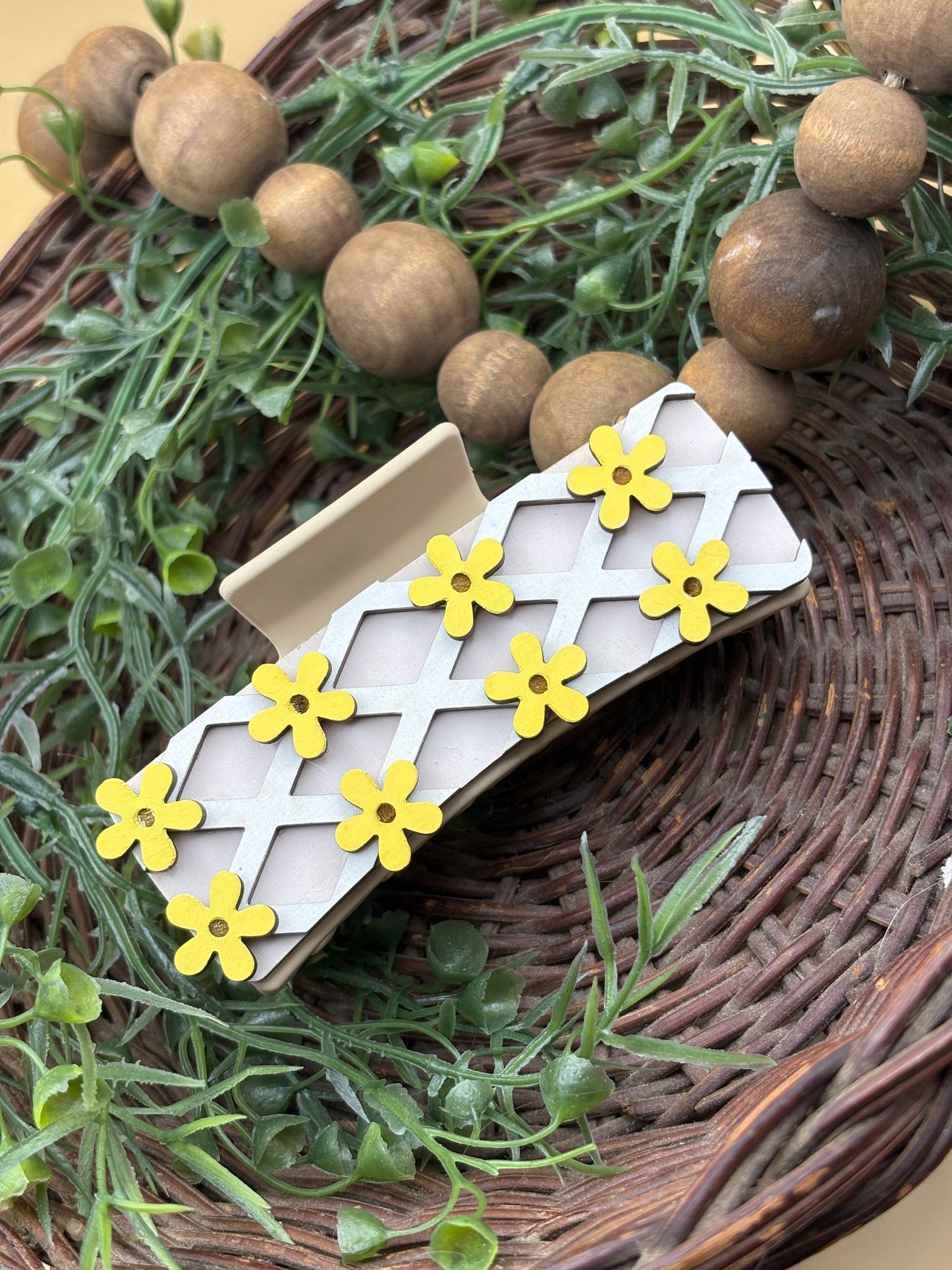 Floral Lattice Hair/Claw Clip