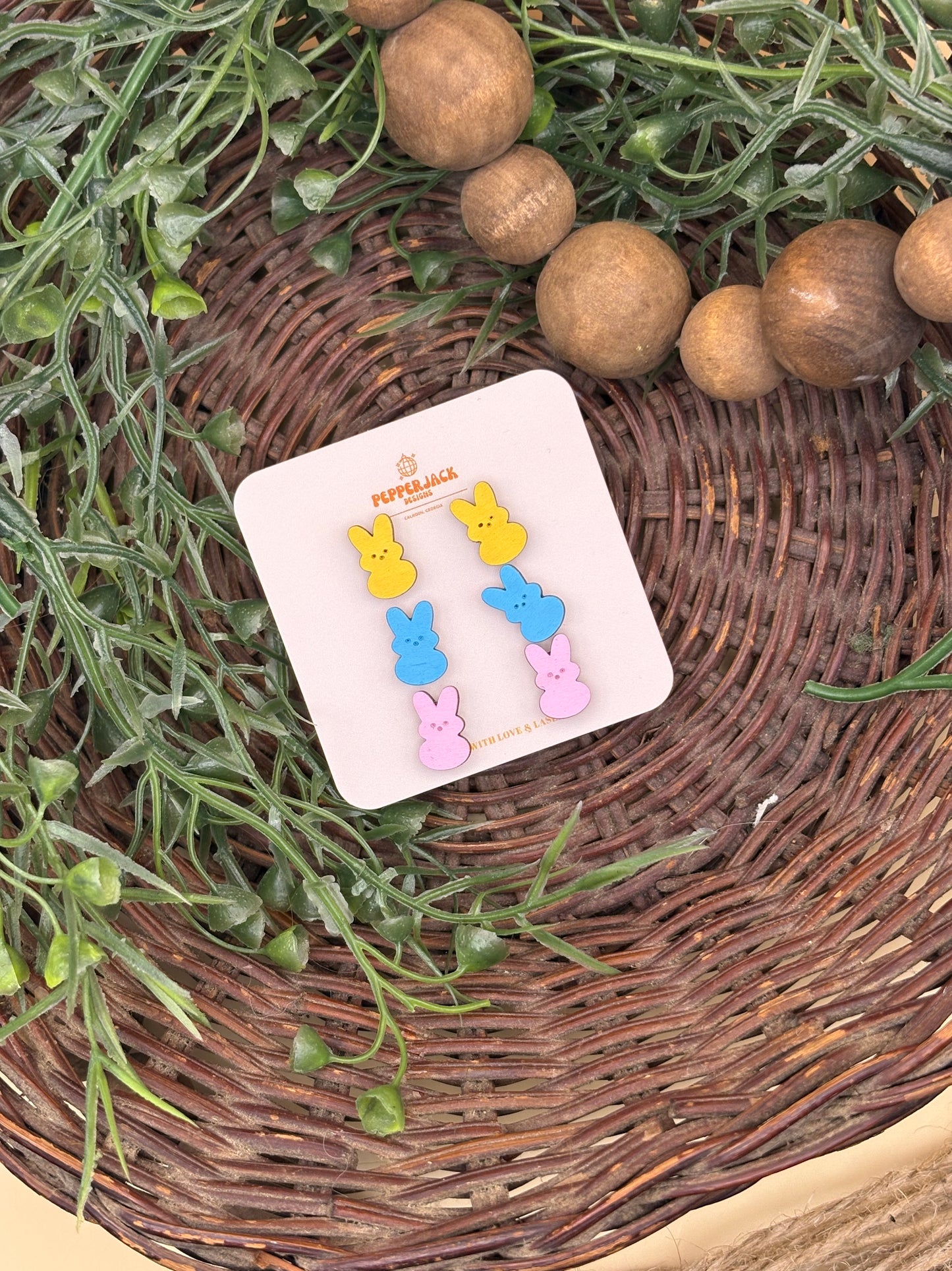 Peep Stud Earrings Set of 6