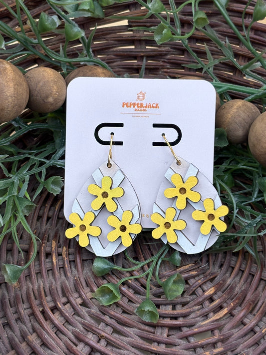 Floral Lattice Earrings