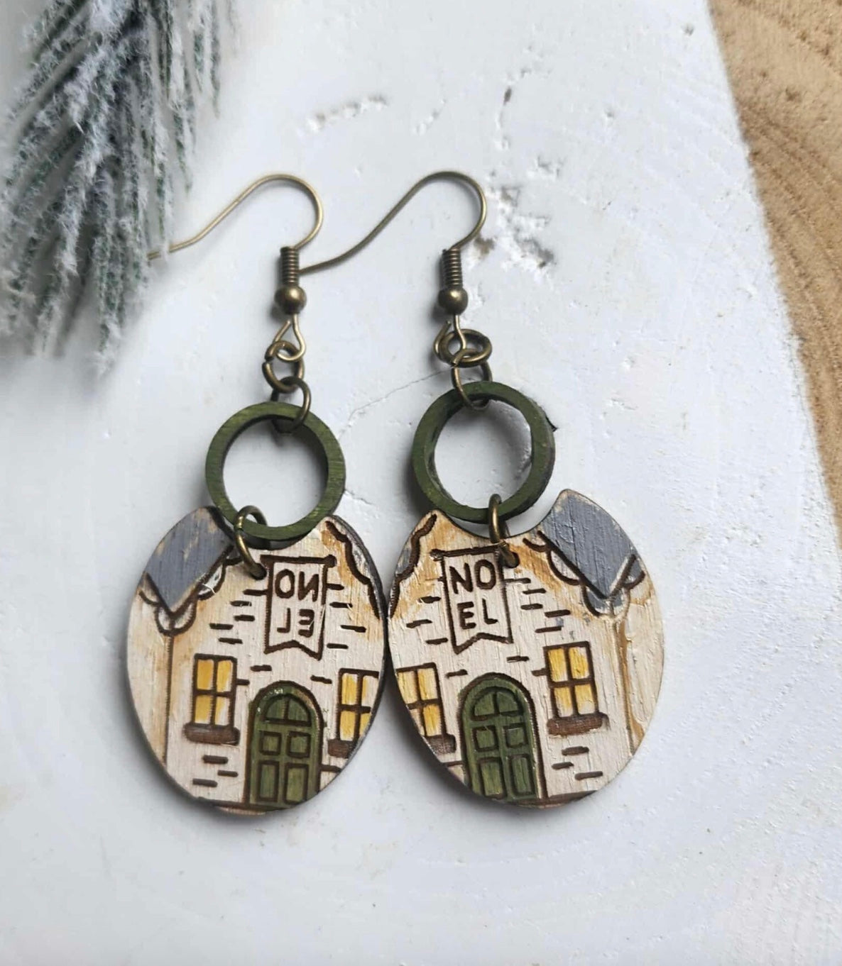 Christmas Village Earrings